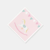 Roze Rocking Horse Servet (Hoek)