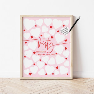 Roze & Rode 30 Redenen Waarom We Van Je Houden Har Poster
