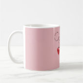 Roze Rode Aardbei Sleutel Koffiemok (Links)