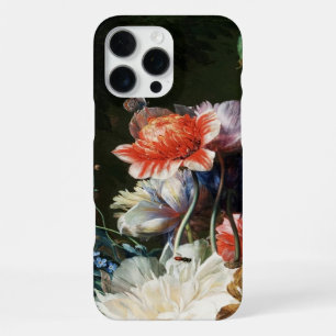 ROZE RODE ANEMONEN WITTE BLOEMEN,VLINDER Bloemstuk iPhone 16 Pro Max Hoesje