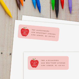 Roze Rode Appel Kleuterschool Afstudeeradres Etike Etiket