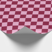 Roze rode argyle patroon Inpakpapier (Hoek)