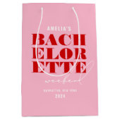 Roze & Rode Bachelorette-weekend met een knal Medium Cadeauzakje (Voorkant)
