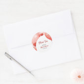 Roze rode ballonnen valentijnsdag bruidsfeestje ronde sticker (Envelop)