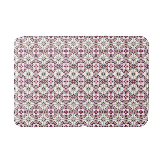  roze rode Barcelona Tile-band Badmat (Voorkant)