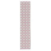 roze rode Barcelona Tile-band Korte Tafelloper (Voorkant)