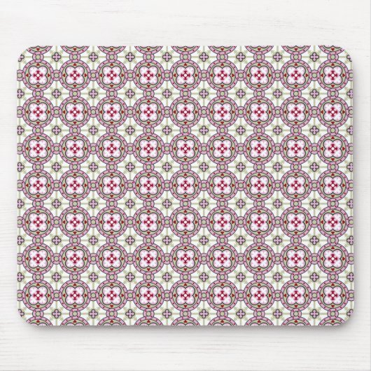  roze rode Barcelona Tile-band Muismat (Voorkant)