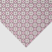  roze rode Barcelona Tile-band Tissuepapier (Detail)