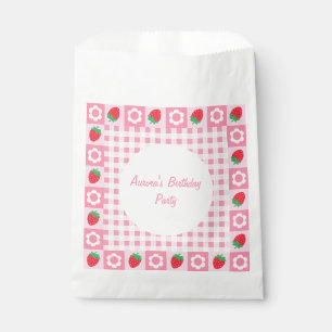 Roze & Rode Berry Eerste Verjaardag Party Favoriet Bedankzakje