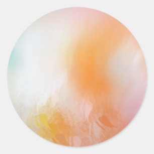 Roze rode, blauwe, kleurrijke Abstracte Sjabloon Ronde Sticker