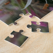 Roze Rode Bloem Legpuzzel (Zijkant)