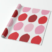 Roze Rode Bloemblaadjes Cadeaupapier (Uitgerold)