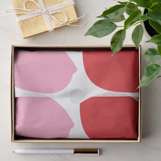 Roze Rode Bloemblaadjes Tissuepapier (Geschenk)