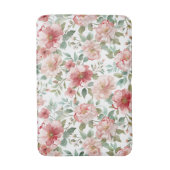 Roze Rode Bloemen Badmat (Voorkant Verticaal)