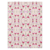 Roze rode bloemen Kunstkunst Tafelkleed (Voorkant)
