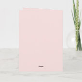 Roze Rode Bloemen Verjaardag Kaart (Achterkant)