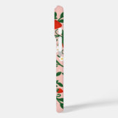 Roze & Rode Bloemranken Aardbei Schattig Case-Mate iPhone Case (Achterkant / Links)