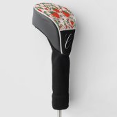 Roze & Rode Bloemwijnstokken Aardbei Schattige Golfheadcover (Schuin)