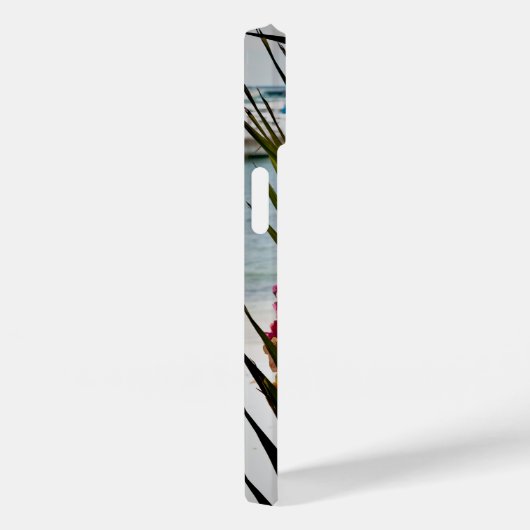 Roze rode Bougainvillea Flowers Palms Tropical Case-Mate iPhone Case (Achterkant / Rechts)