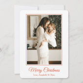 Roze & Rode Bow Preppy Coquette Single Meisje Mama Feestdagenkaart (Voorkant)