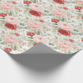 Roze Rode Cadeaupapier (Hoek)