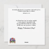 Roze Rode Candy Hearts Tuxedo Kitten Valentijnskaa Feestdagenkaart (Achterkant)