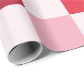 Roze & Rode Checkerboard Wrapping Papier (Rol Hoek)