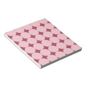Roze rode cirkel patroon notitieblok (Schuin)