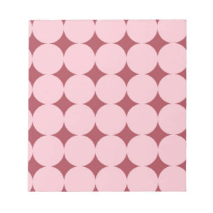 Roze rode cirkel patroon notitieblok