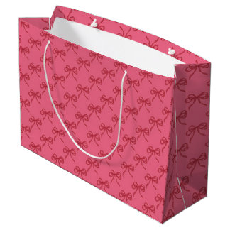 Roze rode coquette strikken minimaal en schattig groot cadeauzakje
