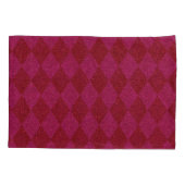 Roze & Rode Diamant Glitter Voetenbank Kussensloop (Achterkant-Links)
