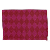 Roze & Rode Diamant Glitter Voetenbank Kussensloop (Voorkant-Links)