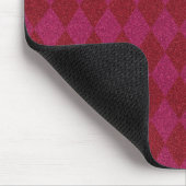 Roze & Rode Diamant Glitters Muismat (Hoek)