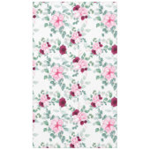 roze rode elegant florale tafelkleed (Voorkant)