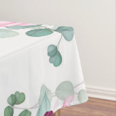 roze rode elegant florale tafelkleed (Voorbeeld)