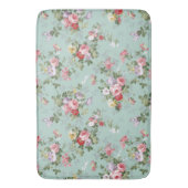  roze rode elegante rozen bloemen patroon badmat (Voorkant Verticaal)