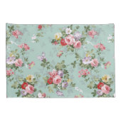  roze rode elegante rozen bloemen patroon kussensloop (Achterkant-Rechts)