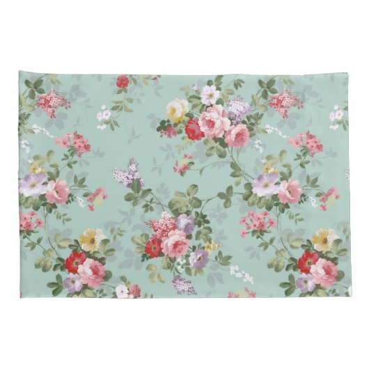  roze rode elegante rozen bloemen patroon kussensloop (Achterkant-Rechts)