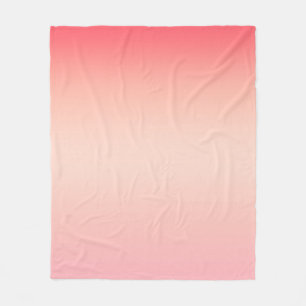 Roze rode en gele kleurverloop achtergrond fleece deken