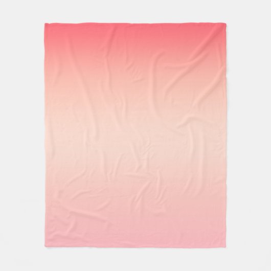 Roze rode en gele kleurverloop achtergrond fleece deken (Voorkant)