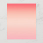 Roze rode en gele kleurverloop achtergrond flyer (Achterkant)