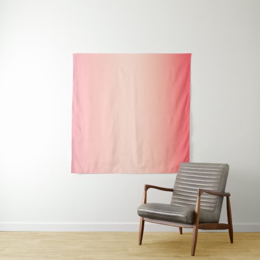 Roze rode en gele kleurverloop achtergrond wandkleed (In Situ (horizontaal))