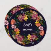 Roze rode en gele paasbloem, schuurkarton kaart (Voorkant / Achterkant)