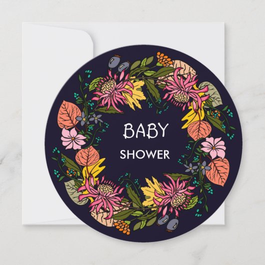 Roze rode en gele paasbloem, schuurkarton kaart (Voorkant)