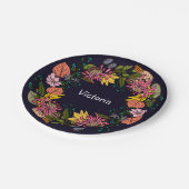 Roze rode en gele paasbloem, schuurkarton papieren bordje (Gekanteld)