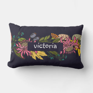 Roze rode en gele paasbloemkarton buitenkussen