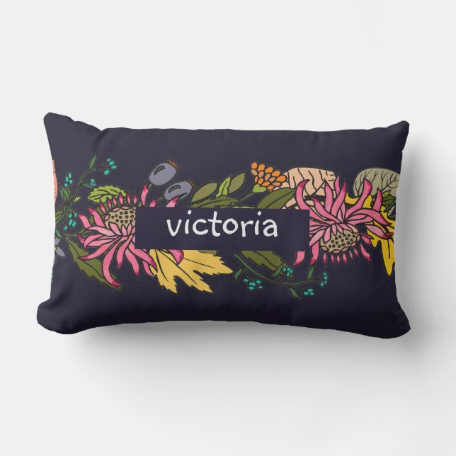 Roze rode en gele paasbloemkarton buitenkussen (Voorkant)