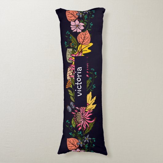 Roze rode en gele paasbloemkarton lichaamskussen (Voorkant Verticaal)