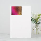 Roze rode en goudpatroon briefpapier (Staand voorkant)