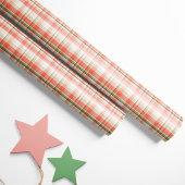 Roze, rode en groene kerstplakken cadeaupapier